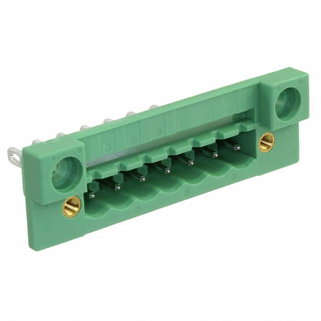 0710222 TERM BLK HEADER 7POS GREEN