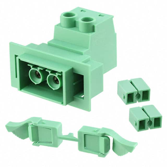 1703690 TERM BLK HEADER 2POS GREEN