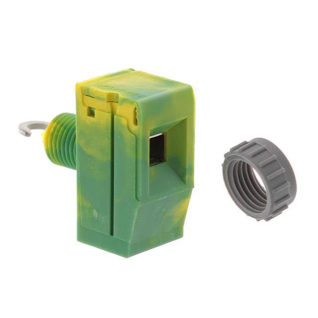 0708836 TERM BLK SCREW CLAMP 1POS GN/YW