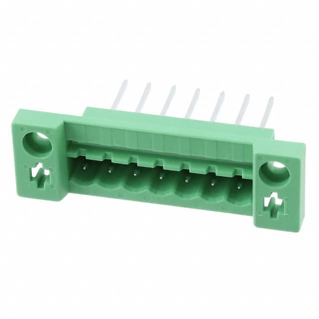 0707934 TERM BLK HEADER 7POS GREEN