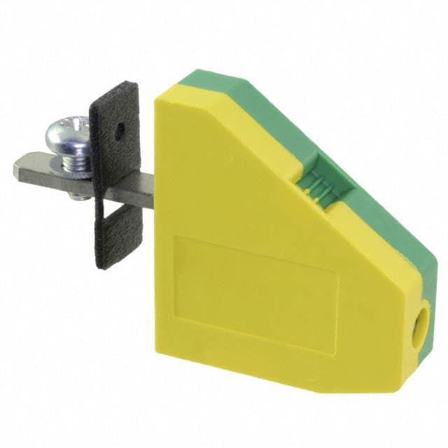 0709903 TERM BLK SCREW CLAMP 1POS GREEN