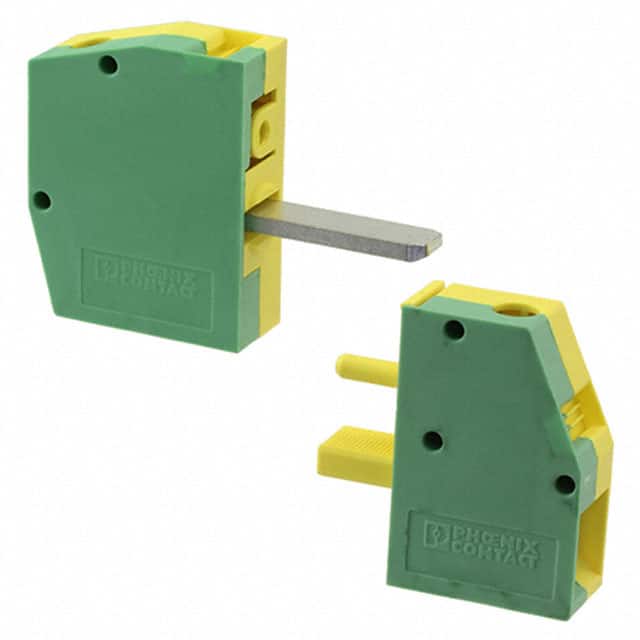 0707769 TERM BLK SCREW CLAMP 1POS GREEN