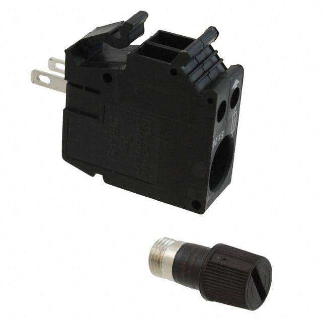 0709301 TERM BLK SCREW CLAMP 1POS BLACK
