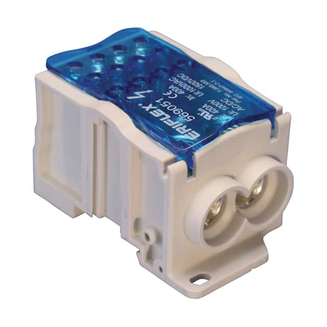 569051 1 POLE DIST. BLOCK 400A COPPER