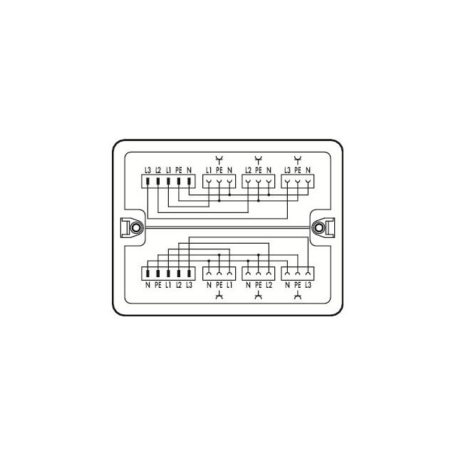 899-681/144-000 DISTRIBUTION BOX 3-PH. TO SINGLE