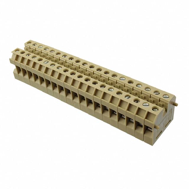 0321560000 TERM BLK MIDDLE 2POS 6.0MM BEIGE