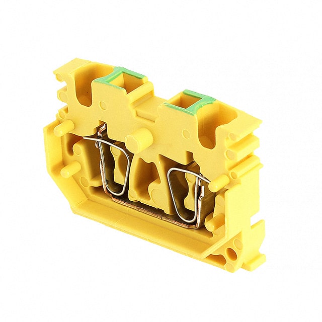 1704380000 TERM BLK MIDDLE 2POS 5.1MM YLW