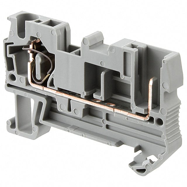 3042719 TERM BLK PLUG 2POS 6.2MM GRAY