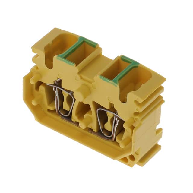 1704570000 TERM BLK MIDDLE 4POS 10.2MM YLW