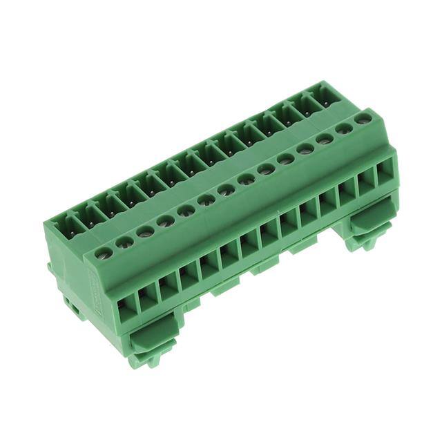 1832853 TERM BLK PLUG 14POS 27.8MM GREEN