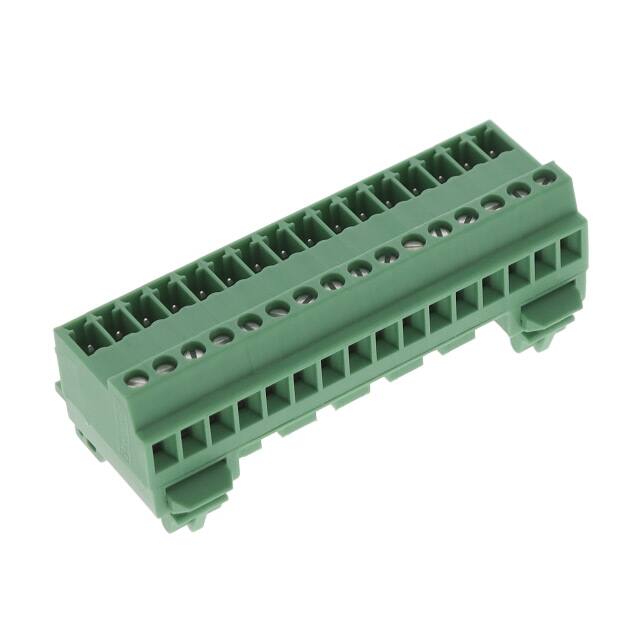 1832879 TERM BLK PLUG 16POS 27.8MM GREEN