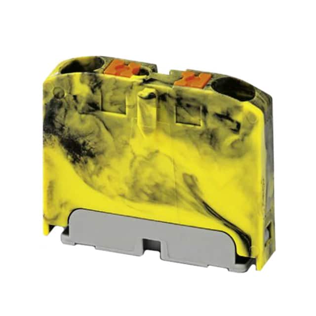 1028078 DISTRIBUTION BLOCK BLACK/YELLOW
