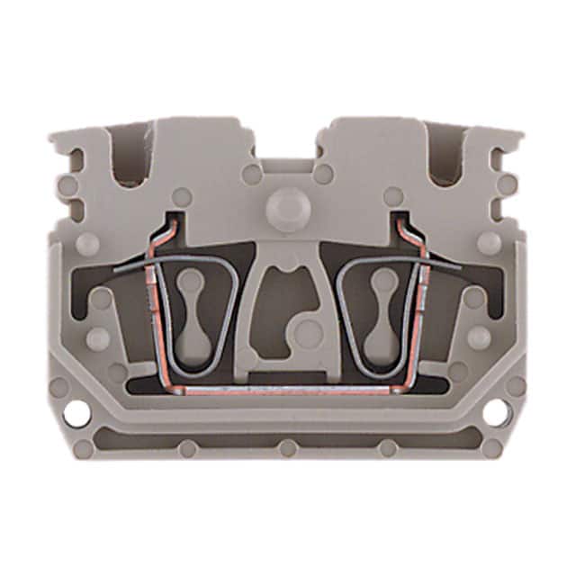 1704350000 TERM BLK MIDDLE 2POS 5.1MM BEIGE