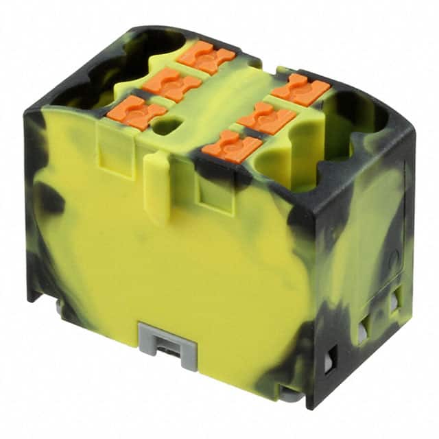 3273414 DISTRIBUTION BLOCK BLACK/YELLOW