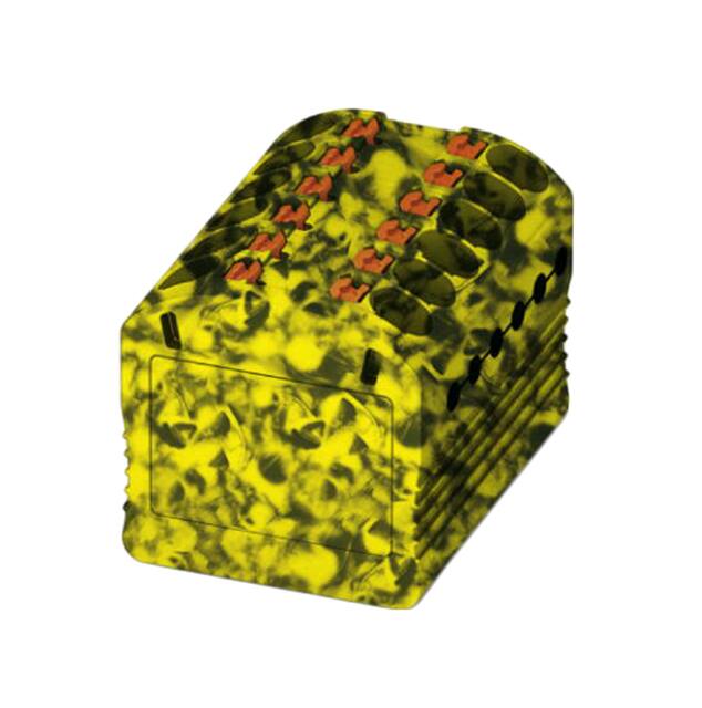 3002796 DISTRIBUTION BLOCK BLACK/YELLOW