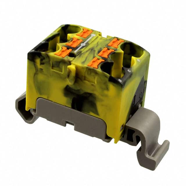 3273678 DISTRIBUTION BLOCK BLACK/YELLOW