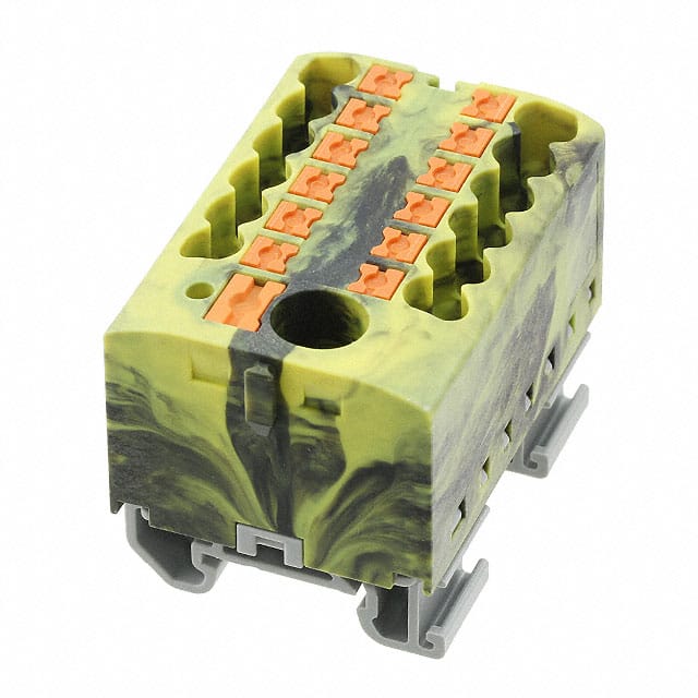 3274208 DISTRIBUTION BLOCK BLACK/YELLOW