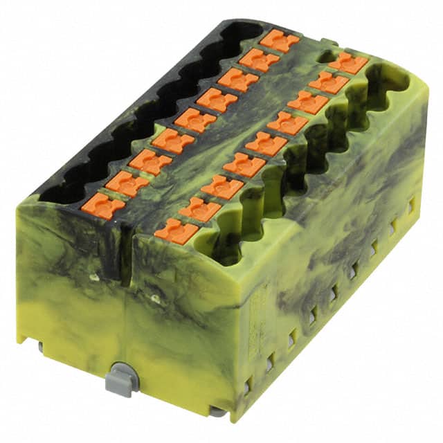 3273458 DISTRIBUTION BLOCK BLACK/YELLOW