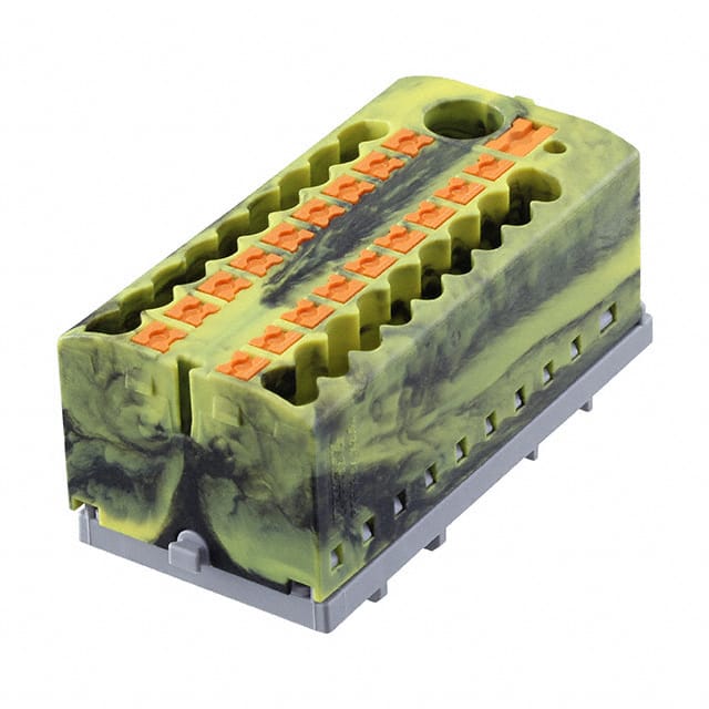 3273130 DISTRIBUTION BLOCK BLACK/YELLOW