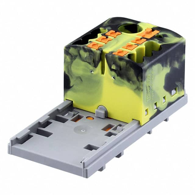 3273086 DISTRIBUTION BLOCK BLACK/YELLOW