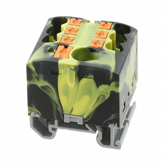 3274186 DISTRIBUTION BLOCK BLACK/YELLOW