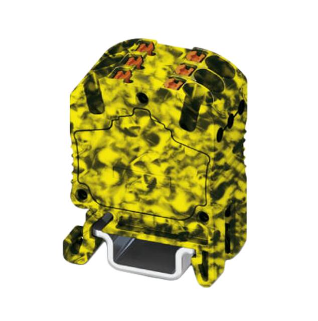3002980 DISTRIBUTION BLOCK BLACK/YELLOW