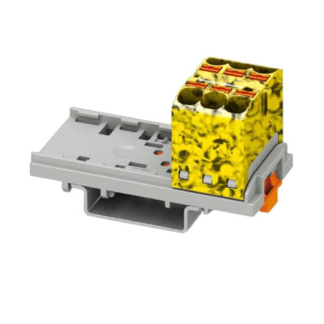 3273546 DISTRIBUTION BLOCK BLACK/YELLOW