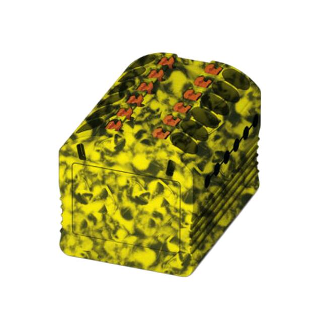 3002907 DISTRIBUTION BLOCK BLACK/YELLOW