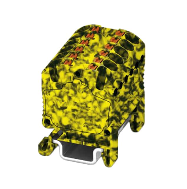 3002981 DISTRIBUTION BLOCK BLACK/YELLOW