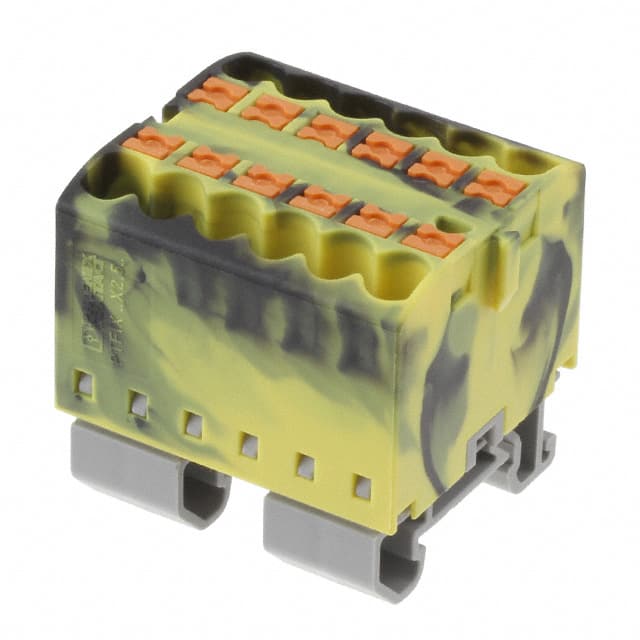3273174 DISTRIBUTION BLOCK BLACK/YELLOW
