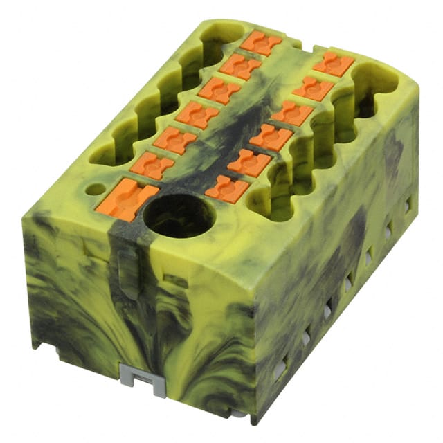 3273502 DISTRIBUTION BLOCK BLACK/YELLOW