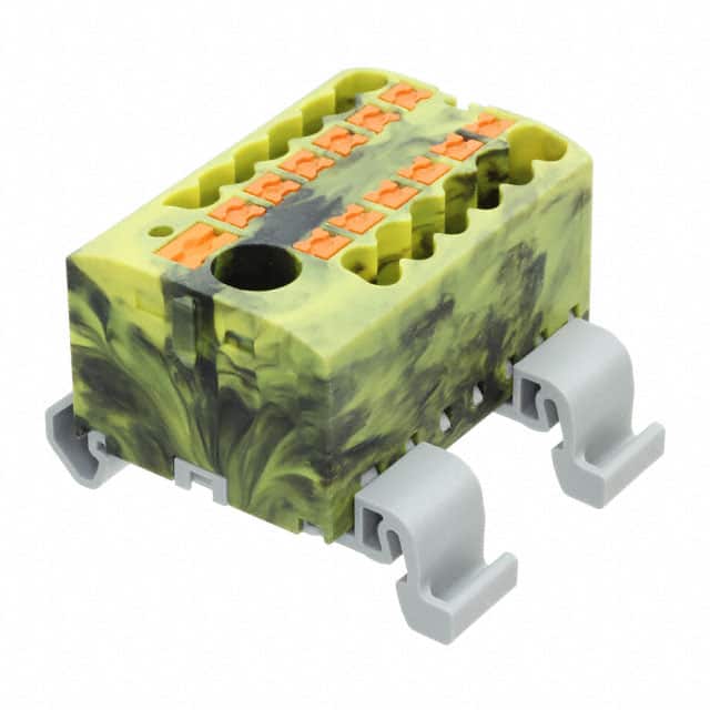 3273240 DISTRIBUTION BLOCK BLACK/YELLOW