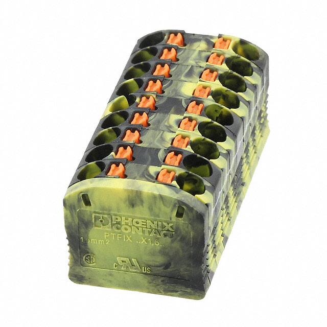 3002797 DISTRIBUTION BLOCK BLACK/YELLOW