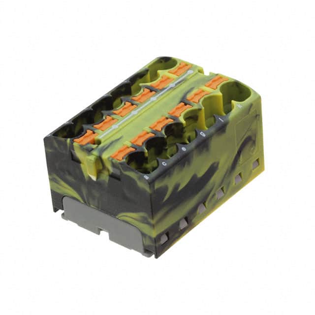 3273832 DISTRIBUTION BLOCK BLACK/YELLOW