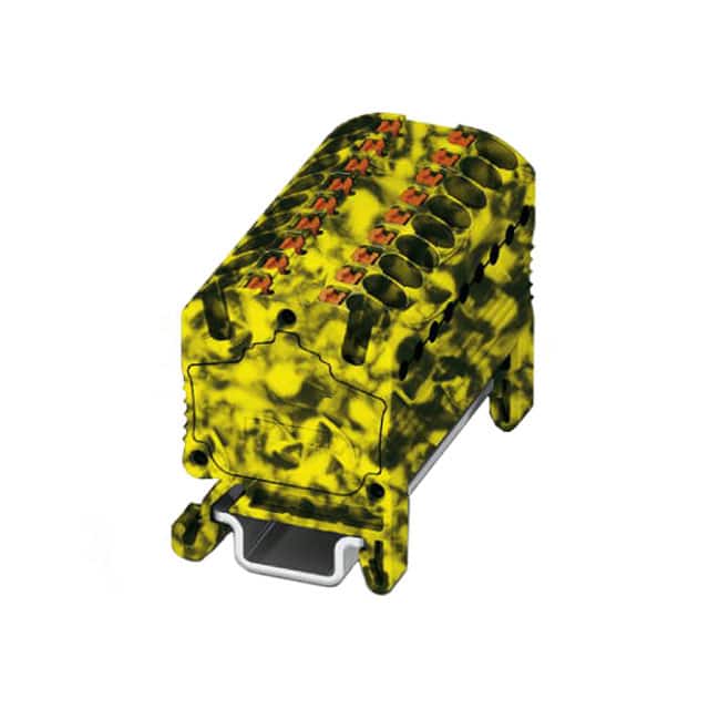 3002983 DISTRIBUTION BLOCK BLACK/YELLOW