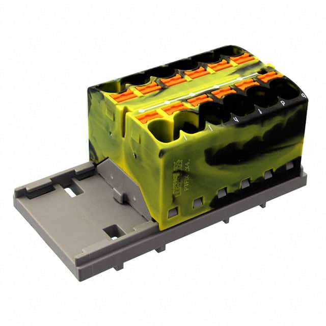 3273568 DISTRIBUTION BLOCK BLACK/YELLOW