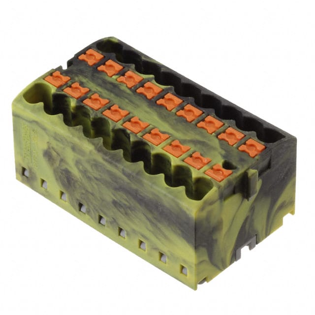 3273328 DISTRIBUTION BLOCK BLACK/YELLOW