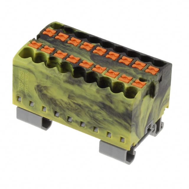 3274164 DISTRIBUTION BLOCK BLACK/YELLOW