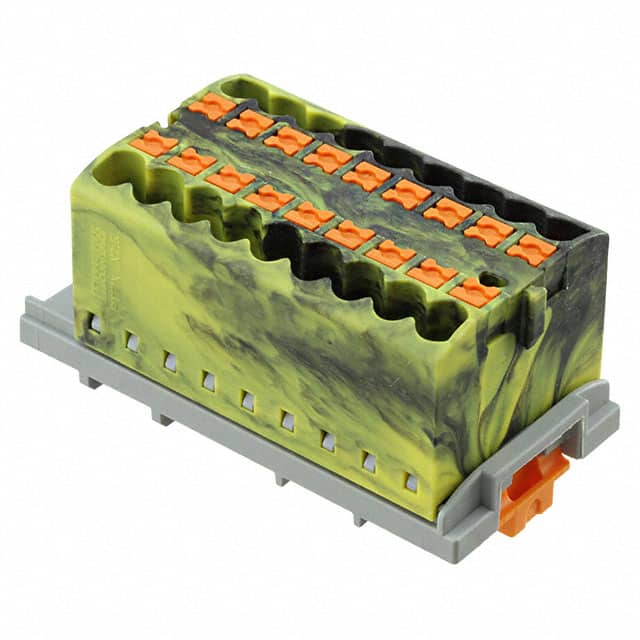 3273064 DISTRIBUTION BLOCK BLACK/YELLOW