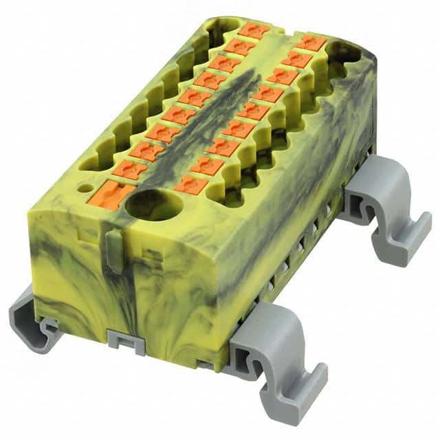 3273262 DISTRIBUTION BLOCK BLACK/YELLOW