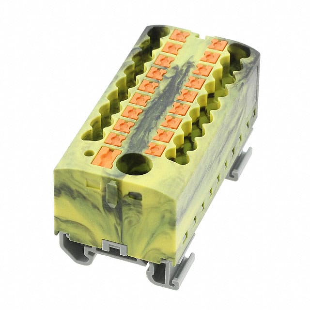 3274230 DISTRIBUTION BLOCK BLACK/YELLOW
