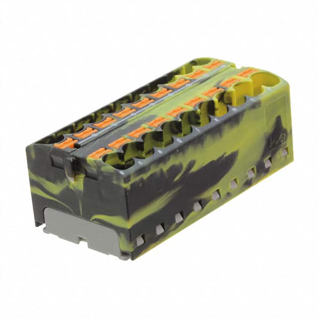 3273854 DISTRIBUTION BLOCK BLACK/YELLOW