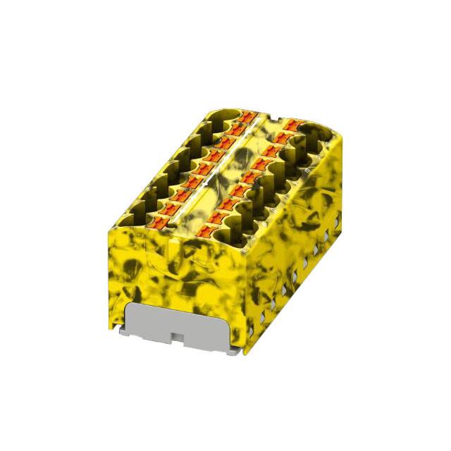 3273590 DISTRIBUTION BLOCK BLACK/YELLOW