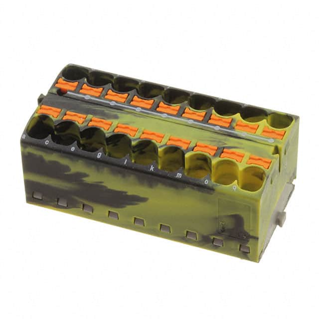 3273986 DISTRIBUTION BLOCK BLACK/YELLOW