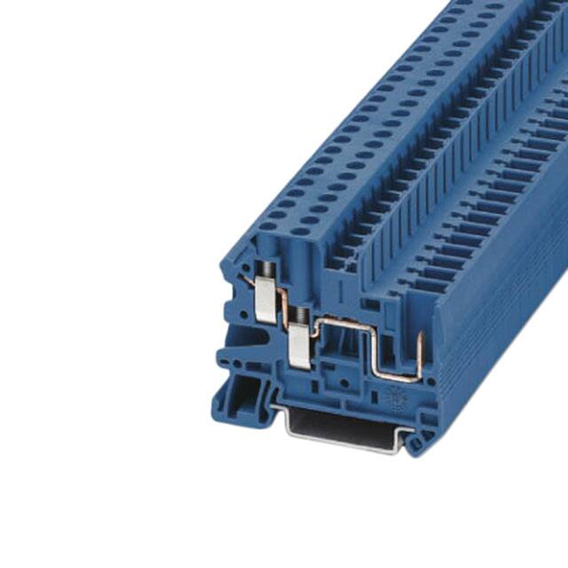 3060270 TERM BLK PLUG 3POS 6.2MM BLUE