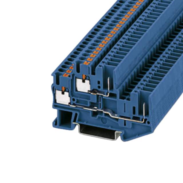 3210884 TERM BLK PLUG 4POS 5.2MM BLUE