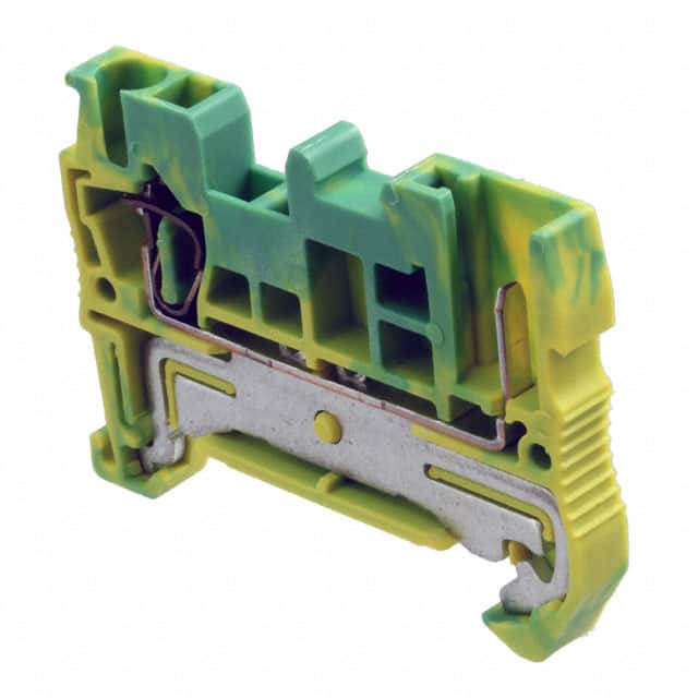 3040025 TERM BLK PLUG 2POS 5.2MM GRN YLW