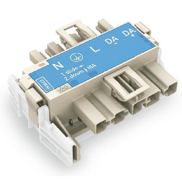 770-7105 LINECT T-CONNECTOR 5-POLE, BLUE