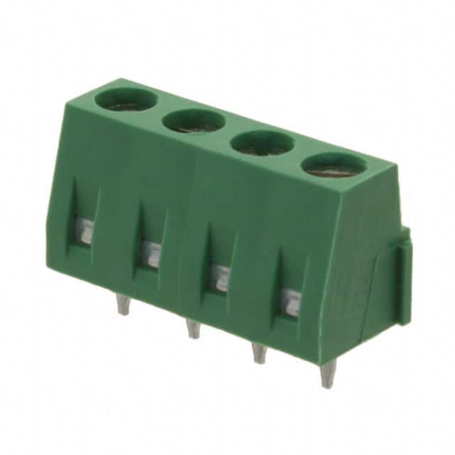 282836-4 TERM BLK 4POS SIDE ENTRY 5MM PCB