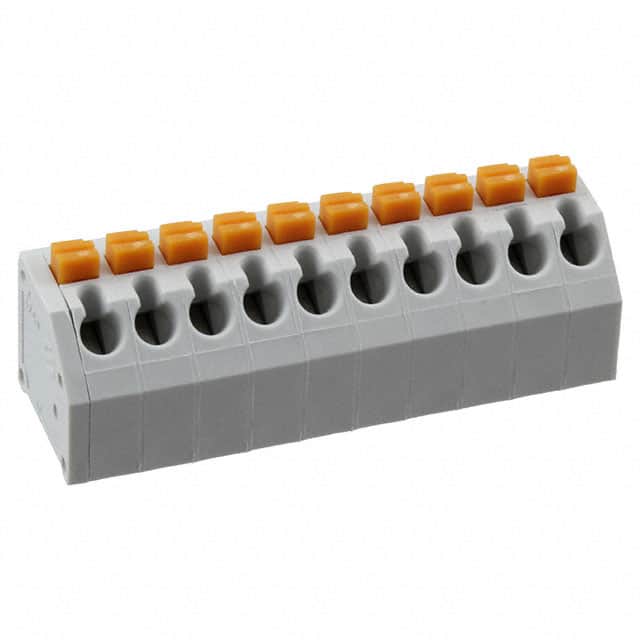 691412320010 TERM BLK 10POS 45DEG 3.81MM PCB